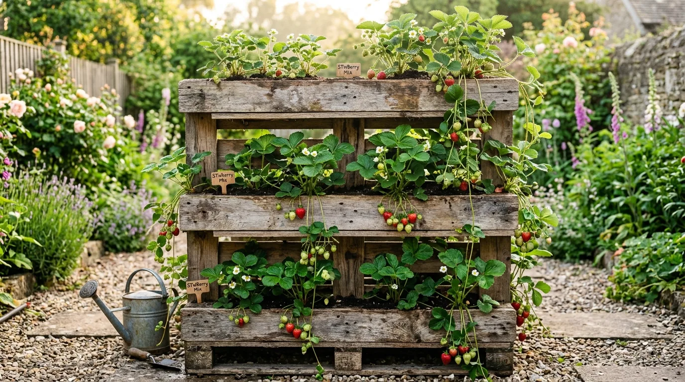 Pallet Strawberry Planter